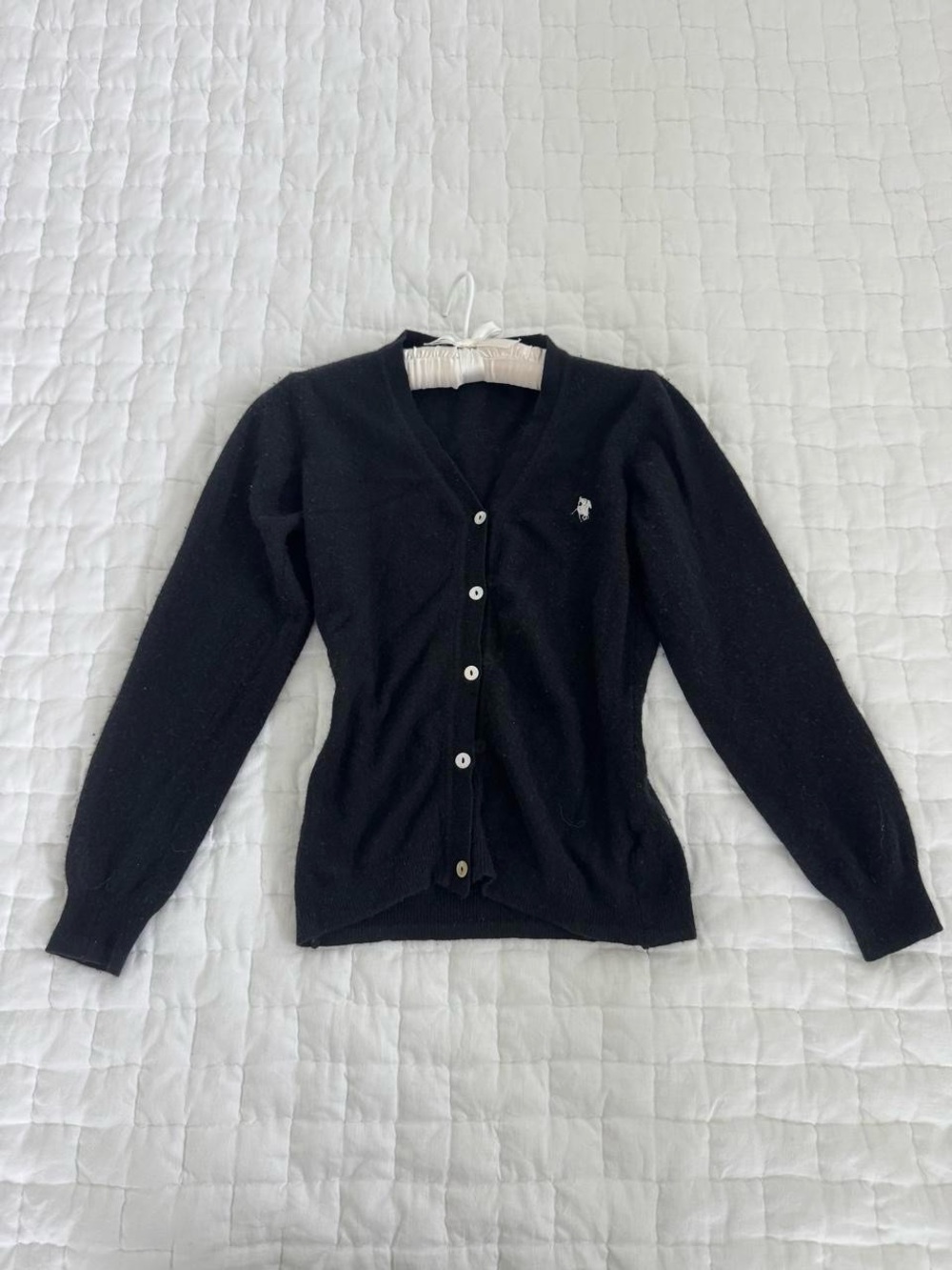 Feromati Italian luxury cashmere black cardigan